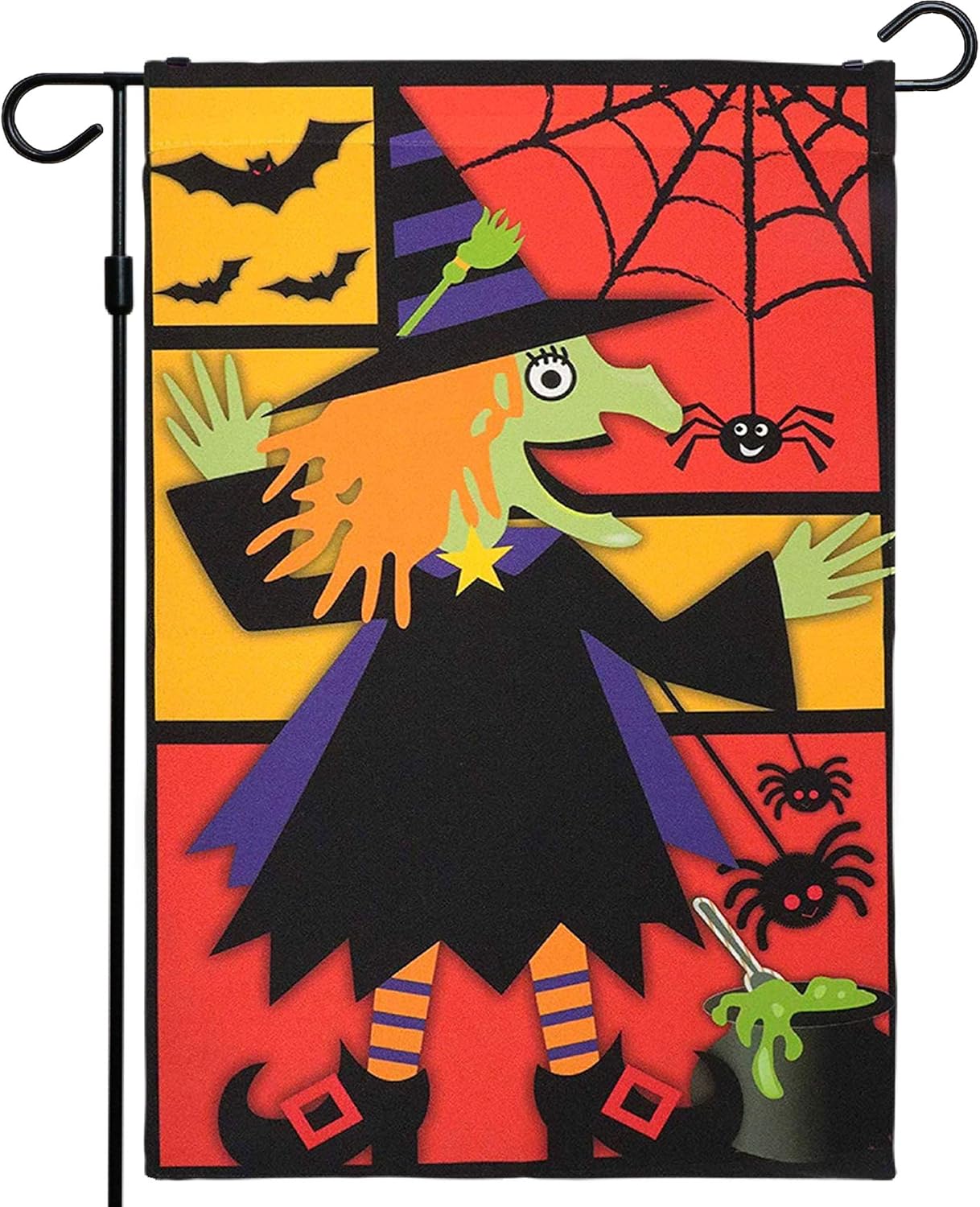 Halloween Garden Flag, Trick or Treat Outdoor Flag 12" x 18", 2 Pcs-Toppalletfly