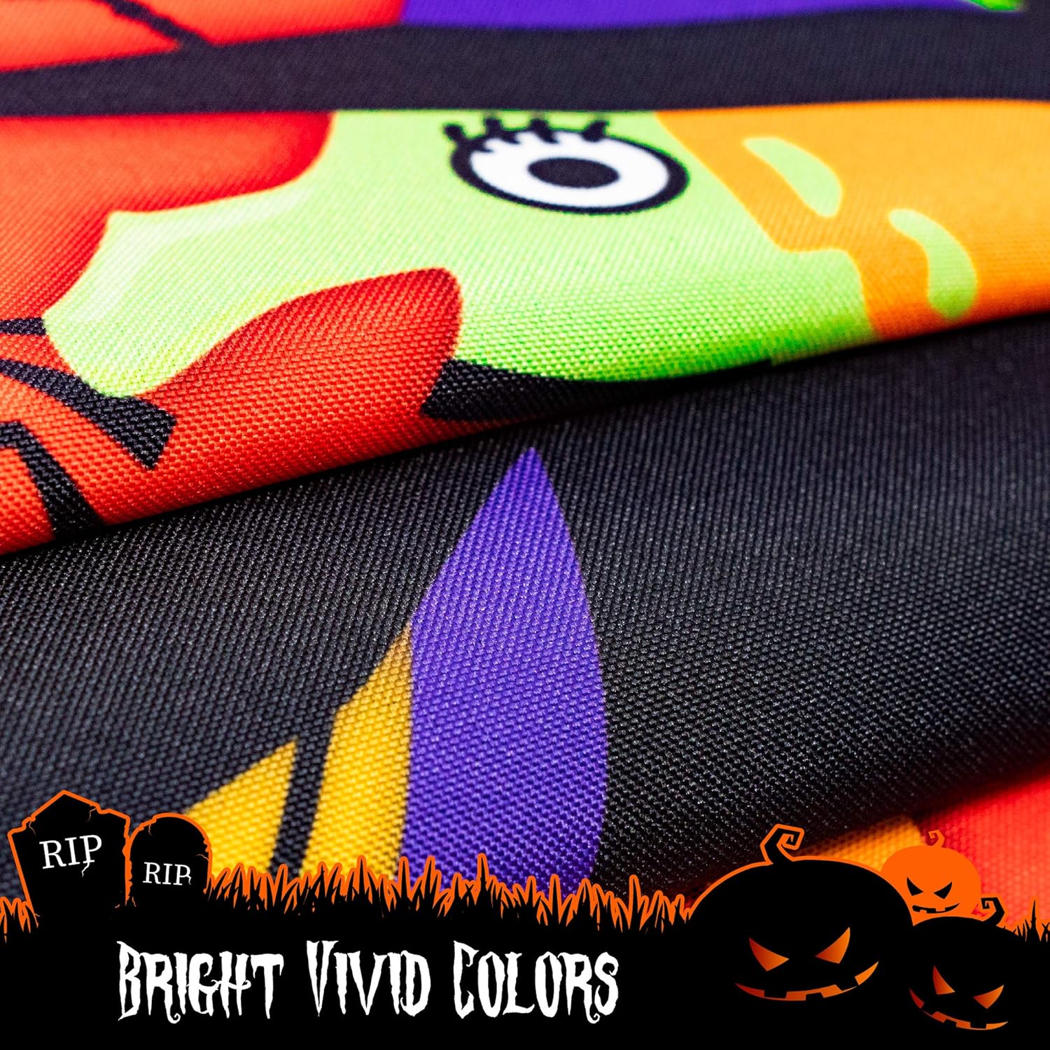 Halloween Garden Flag, Trick or Treat Outdoor Flag 12" x 18", 2 Pcs-Toppalletfly