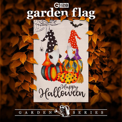 Halloween Garden Flag, Trick or Treat Outdoor Flag 12" x 18", 2 Pcs-Toppalletfly