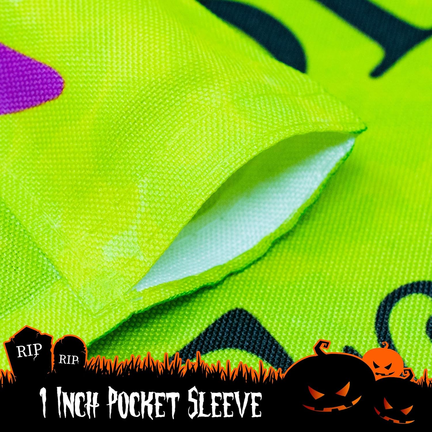 Halloween Garden Flag, Trick or Treat Outdoor Flag 12" x 18", 2 Pcs-Toppalletfly