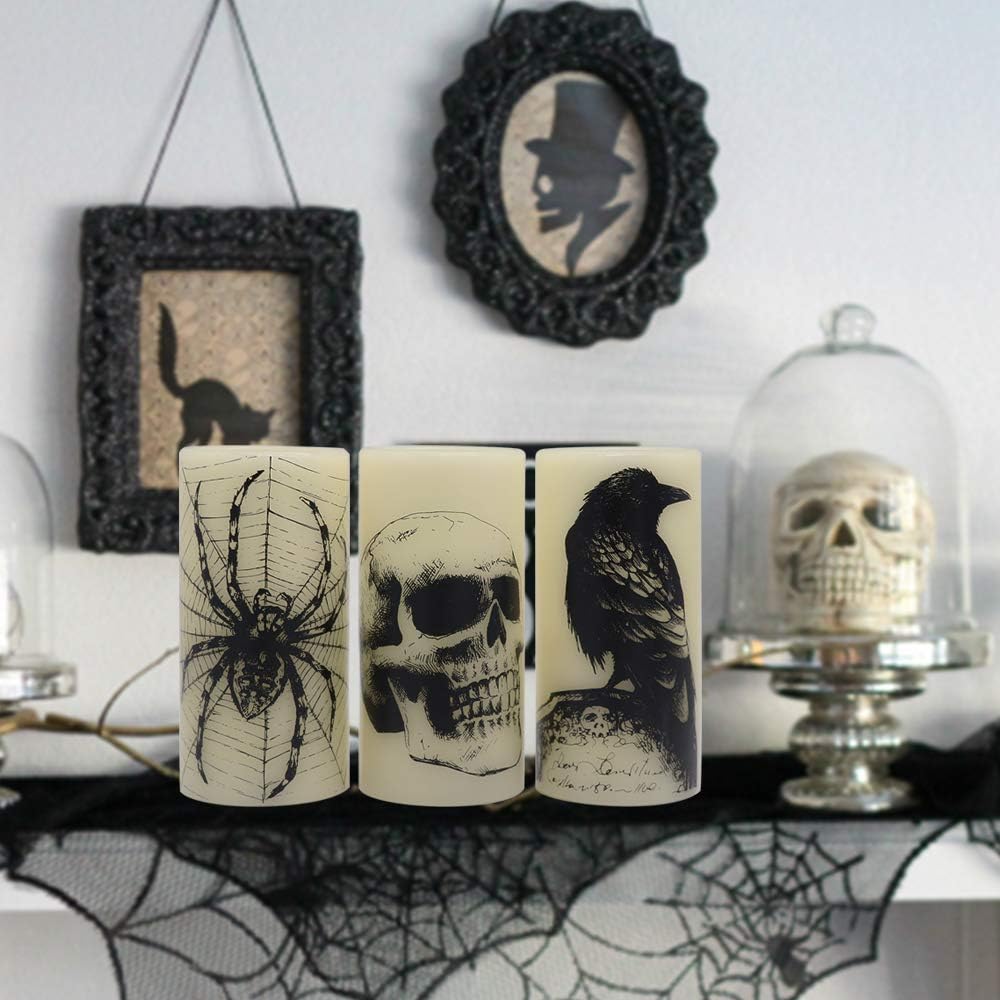 Halloween or Christmas Flameless Candles Color Changing with Remote Time-Toppalletfly