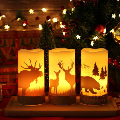 Halloween or Christmas Flameless Candles Color Changing with Remote Time-Toppalletfly