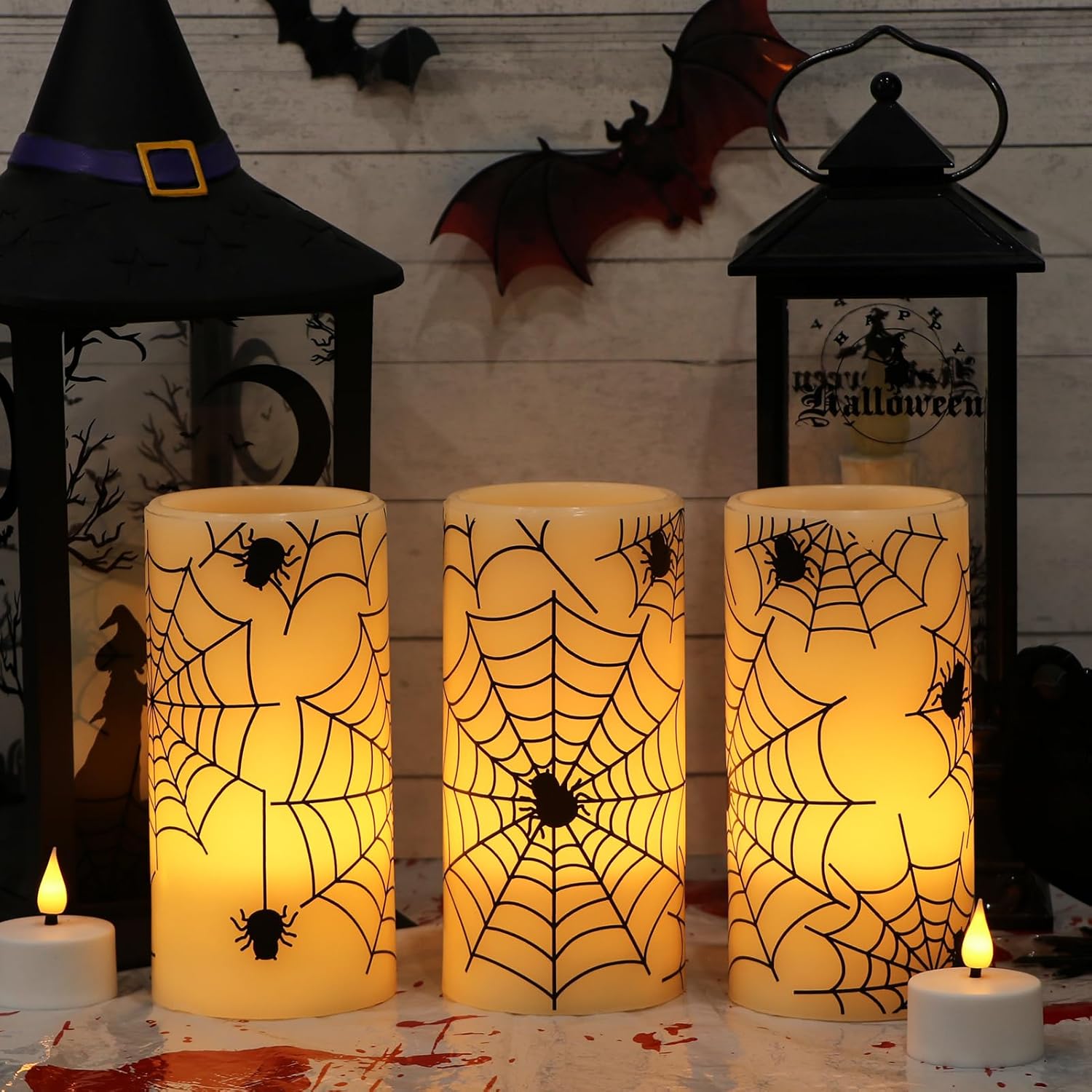 Halloween or Christmas Flameless Candles Color Changing with Remote Time-Toppalletfly