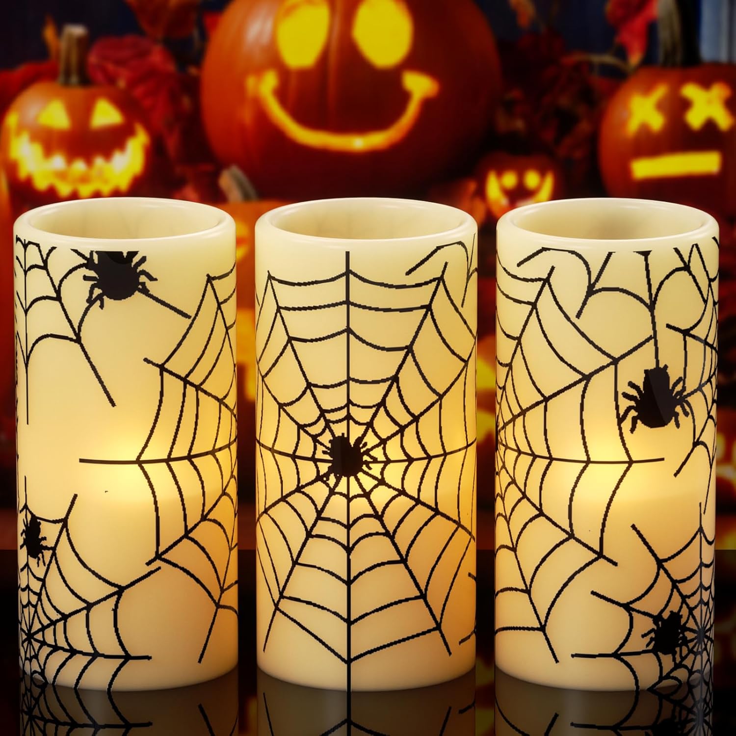 Halloween or Christmas Flameless Candles Color Changing with Remote Time-Toppalletfly