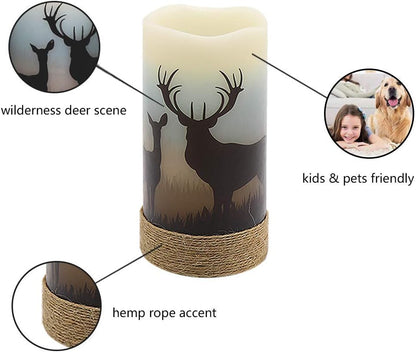 Halloween or Christmas Flameless Candles Color Changing with Remote Time-Toppalletfly