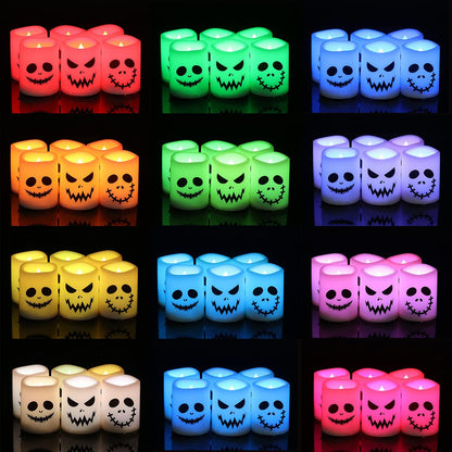 Halloween or Christmas Flameless Candles Color Changing with Remote Time-Toppalletfly