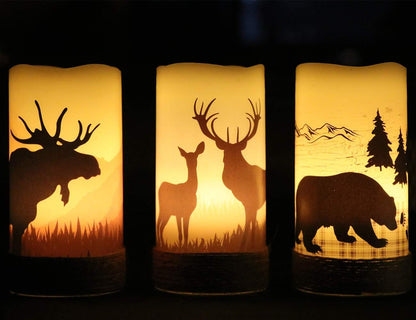 Halloween or Christmas Flameless Candles Color Changing with Remote Time-Toppalletfly