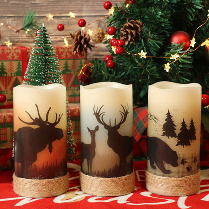 Halloween or Christmas Flameless Candles Color Changing with Remote Time-Toppalletfly