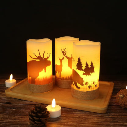 Halloween or Christmas Flameless Candles Color Changing with Remote Time-Toppalletfly