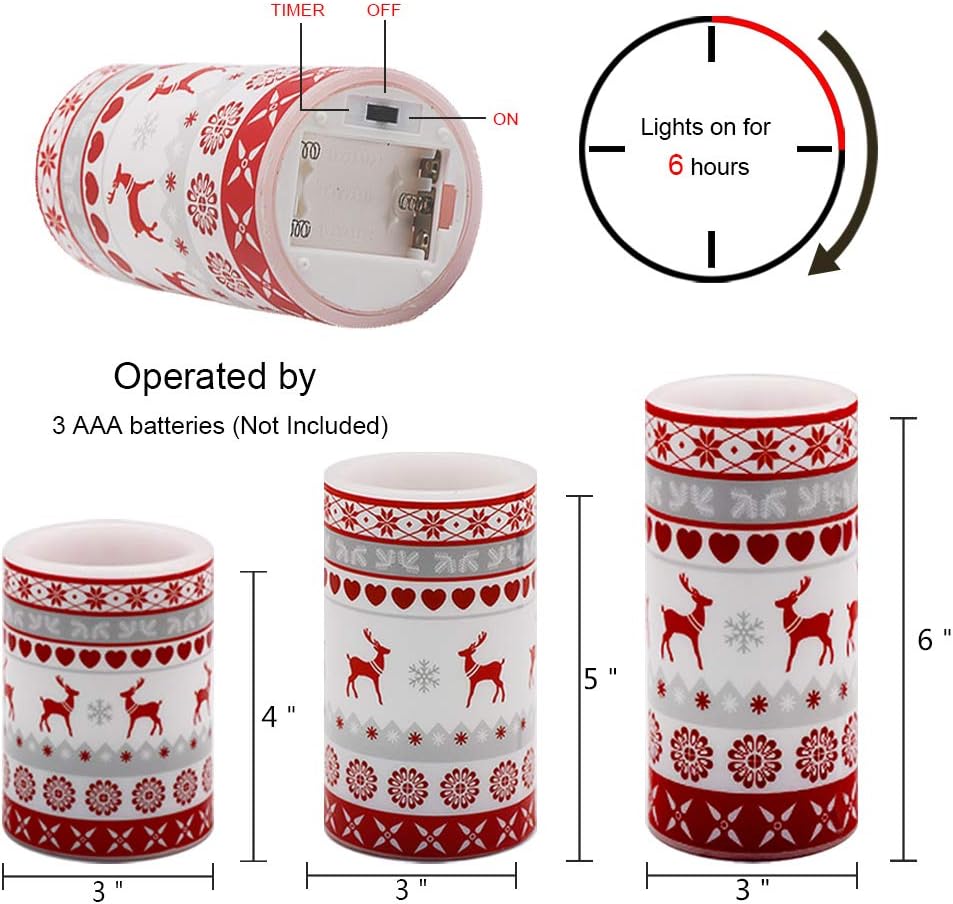 Halloween or Christmas Flameless Candles Color Changing with Remote Time-Toppalletfly