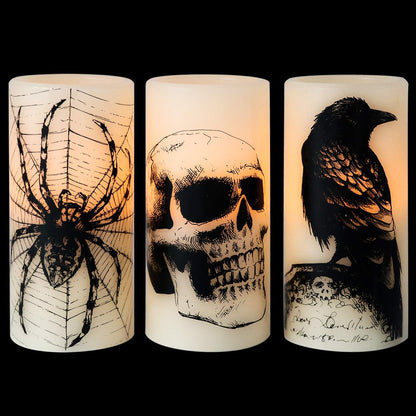 Halloween or Christmas Flameless Candles Color Changing with Remote Time-Toppalletfly