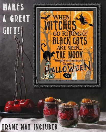 Halloween Unframed Wall Art Print Poster, 11x14, 2 Pcs-Toppalletfly