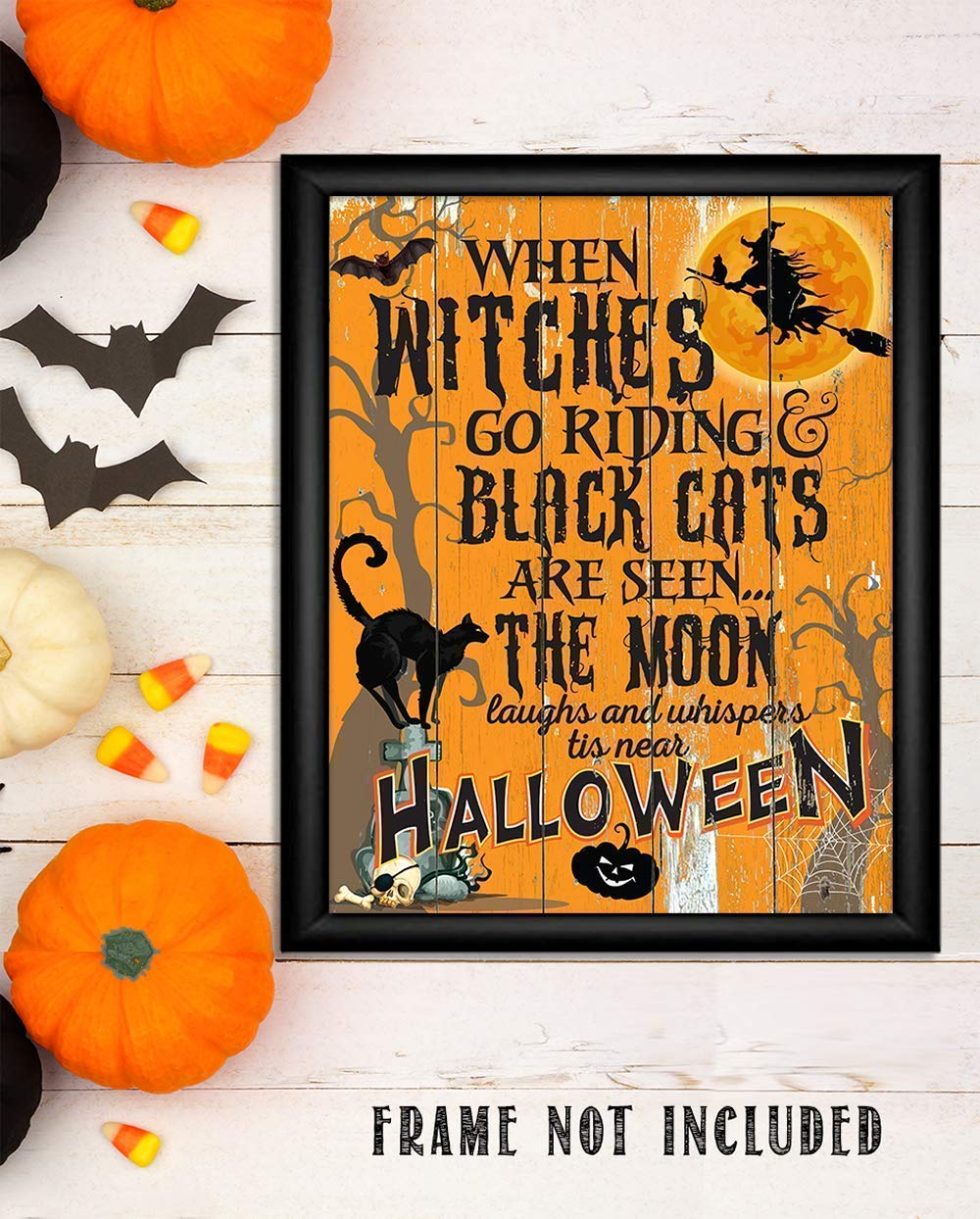 Halloween Unframed Wall Art Print Poster, 11x14, 2 Pcs-Toppalletfly