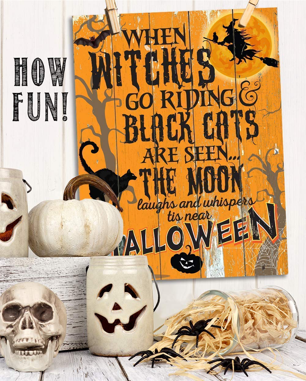 Halloween Unframed Wall Art Print Poster, 11x14, 2 Pcs-Toppalletfly