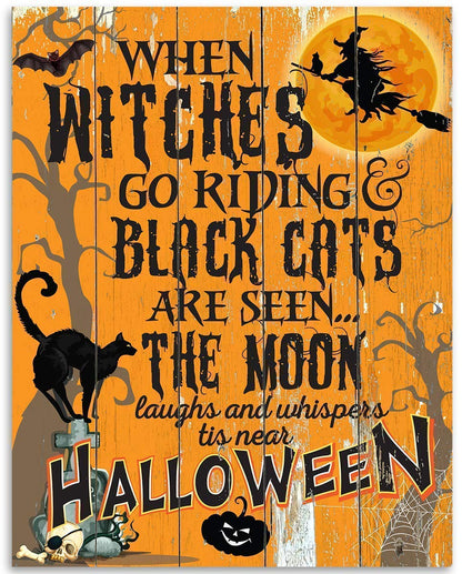Halloween Unframed Wall Art Print Poster, 11x14, 2 Pcs-Toppalletfly