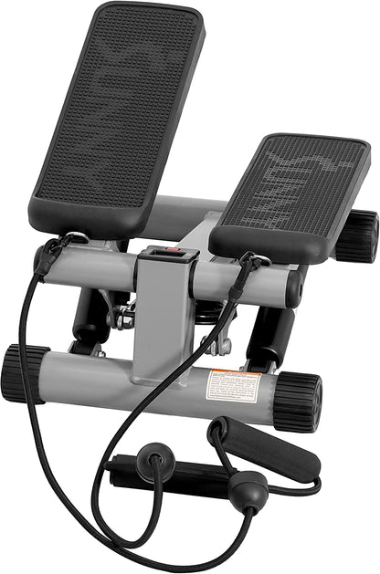 Health & Fitness Mini Stepper Exercise Equipment with Resistance Bands-Toppalletfly