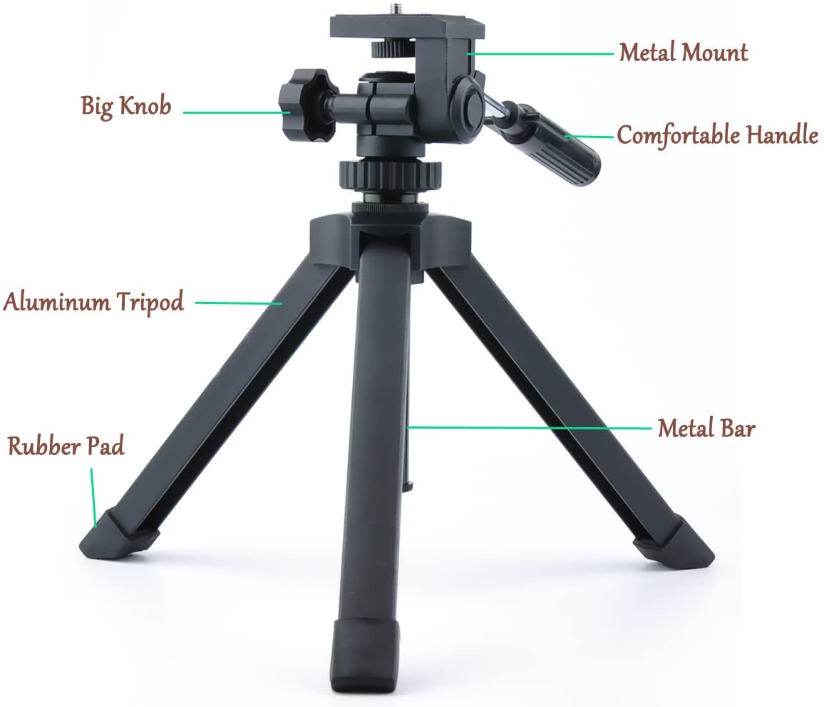 Heavy Duty Adjustable Table Top Tripod Scope for Binoculars Telescope DSLR Cameras and Other Device-Toppalletfly
