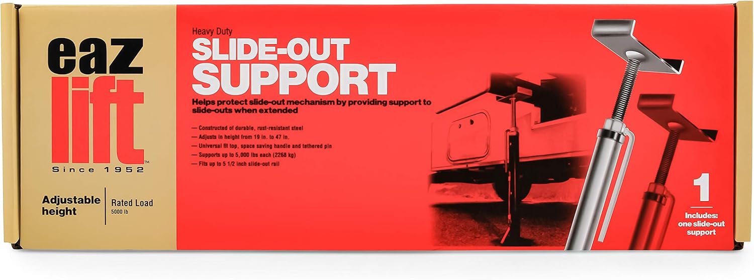 Heavy-Duty RV Slide-Out Supports, Adjustable Steel Jacks 19" to 47" – 5,000lbs Each – Set of 2-Toppalletfly