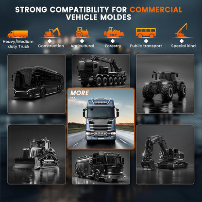 Heavy-Duty Truck Scanner for Cummins & Caterpillar, DPF Reset, Forced Regeneration, OBD2 Diagnostic Tool-Toppalletfly