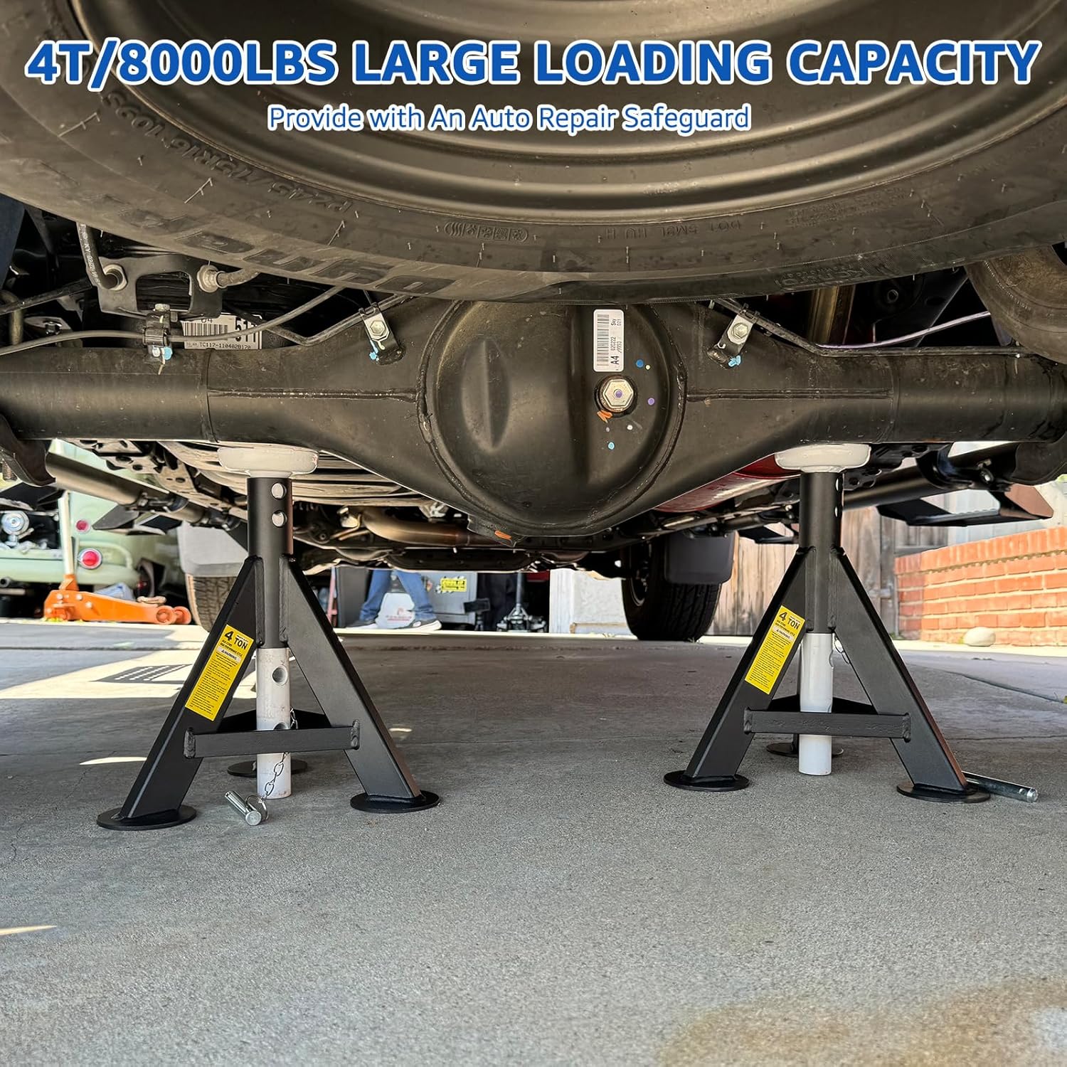 Heavy Duty Truck Support Stands, Adjustable Height-Toppalletfly