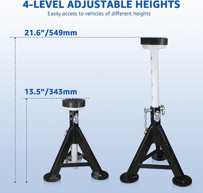 Heavy Duty Truck Support Stands, Adjustable Height-Toppalletfly