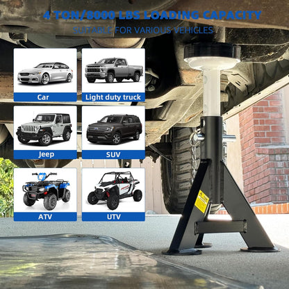 Heavy Duty Truck Support Stands, Adjustable Height-Toppalletfly