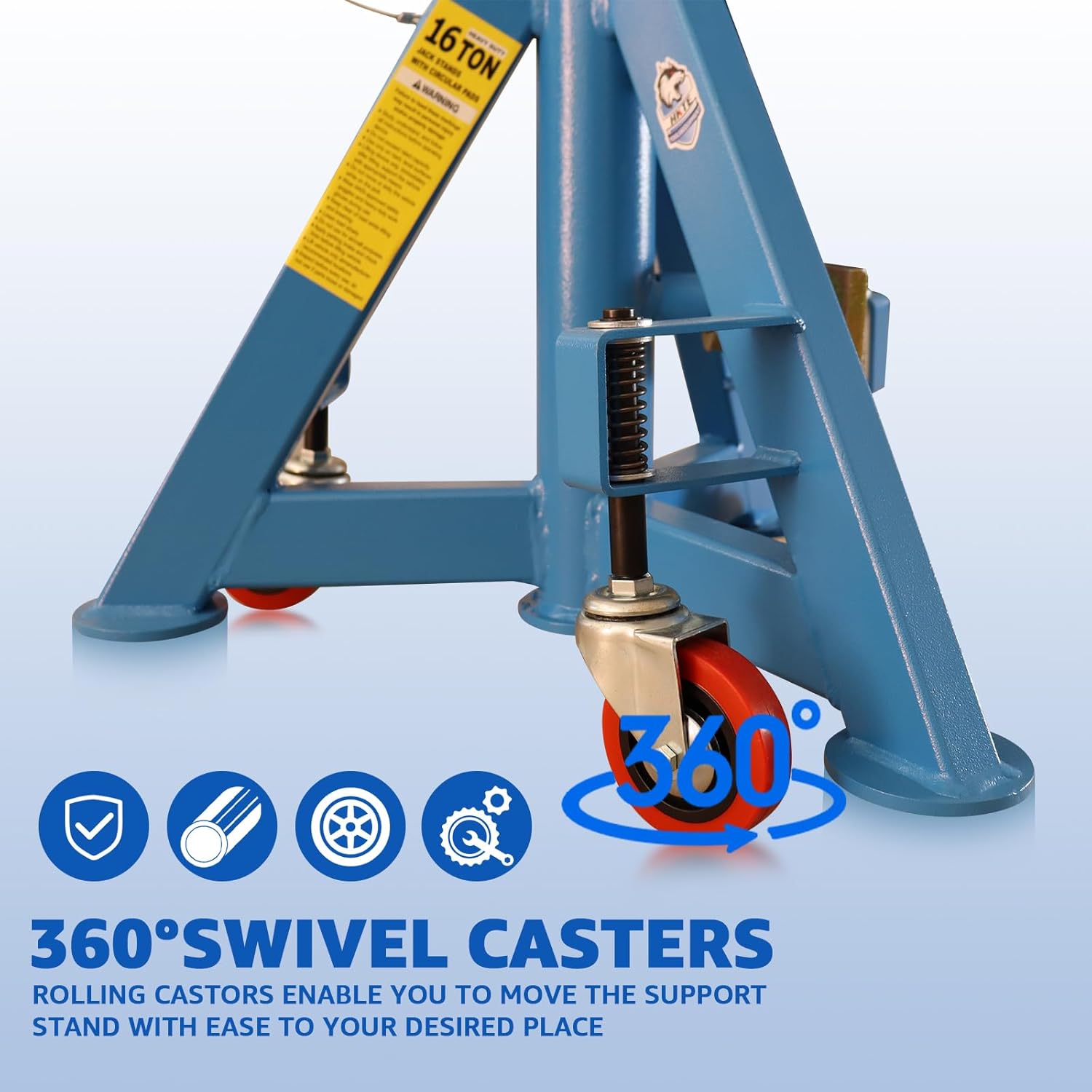 Heavy Duty Truck Support Stands, Adjustable Height-Toppalletfly