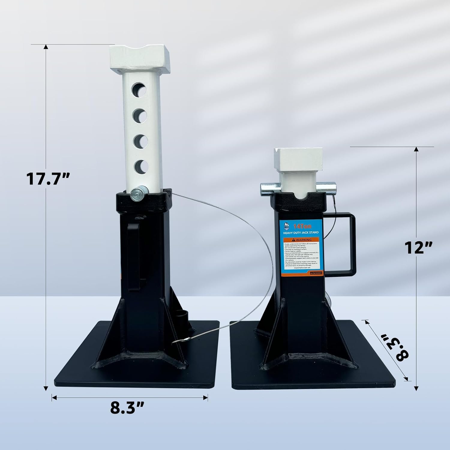 Heavy Duty Truck Support Stands, Adjustable Height-Toppalletfly