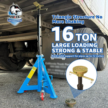 Heavy Duty Truck Support Stands, Adjustable Height-Toppalletfly