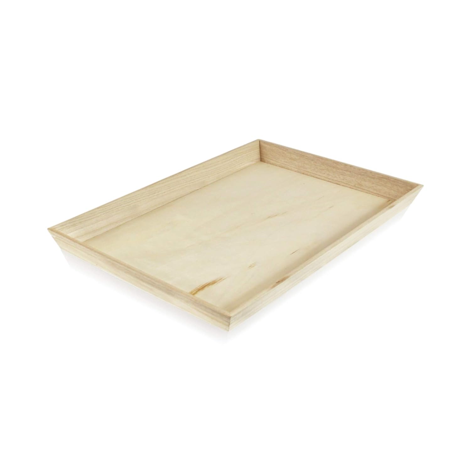 Heavy Duty Wooden Tray, Biodegradable Serving Wood Table Trays for Snacks-Toppalletfly