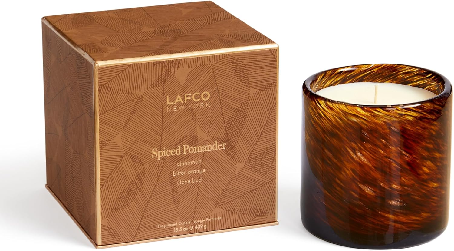 Holiday Candle, 15.5 oz - 90-Hour Burn Time - Reusable, Hand Blown Glass Vessel - Made in The USA-Toppalletfly
