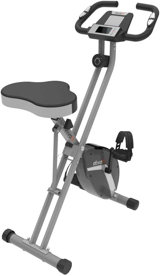 Indoor Cycling Bike Folding Magnetic Upright Exercise Bike-Toppalletfly