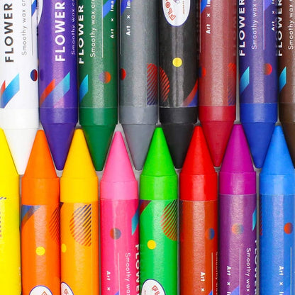 Jumbo Crayons for Toddlers, Non Toxic Easy to Hold Large Crayons for Kids, Safe for Babies and Children-Toppalletfly