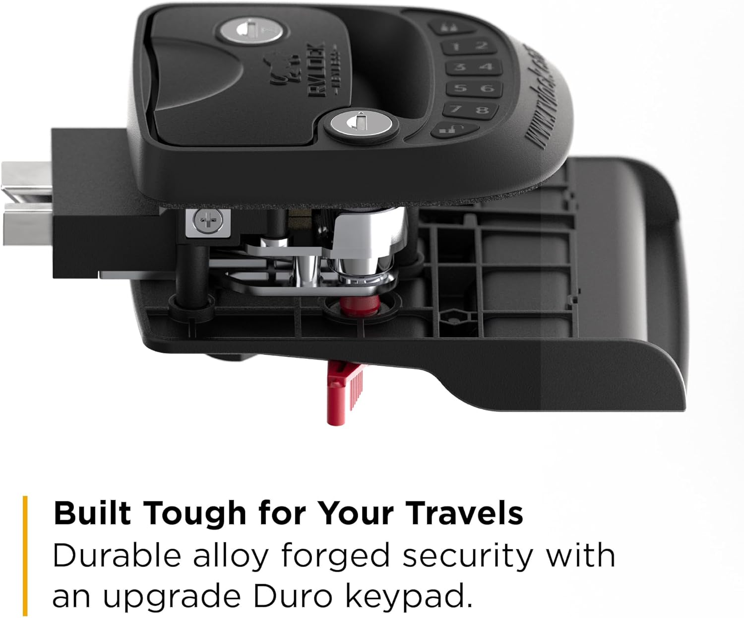 Keyless Compact RV Door Lock Replacement with Remote – Secure Low Profile Latch for Most RVs-Toppalletfly