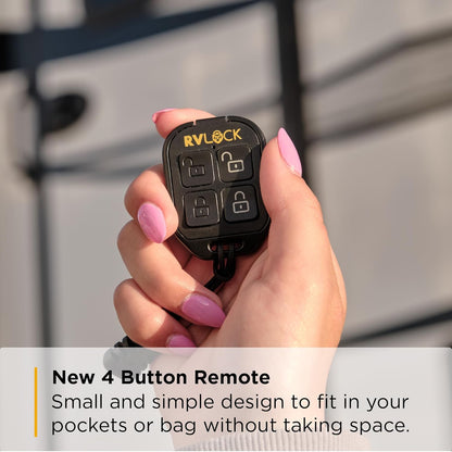 Keyless Compact RV Door Lock Replacement with Remote – Secure Low Profile Latch for Most RVs-Toppalletfly