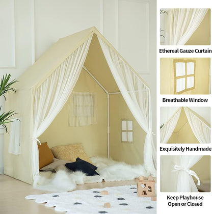 Kids Play Tent - Large Indoor Castle Playhouse for Girls and Boys-Toppalletfly