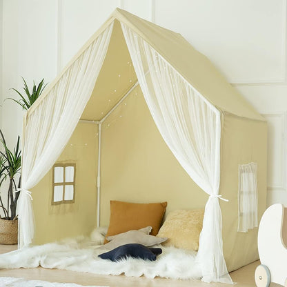 Kids Play Tent - Large Indoor Castle Playhouse for Girls and Boys-Toppalletfly
