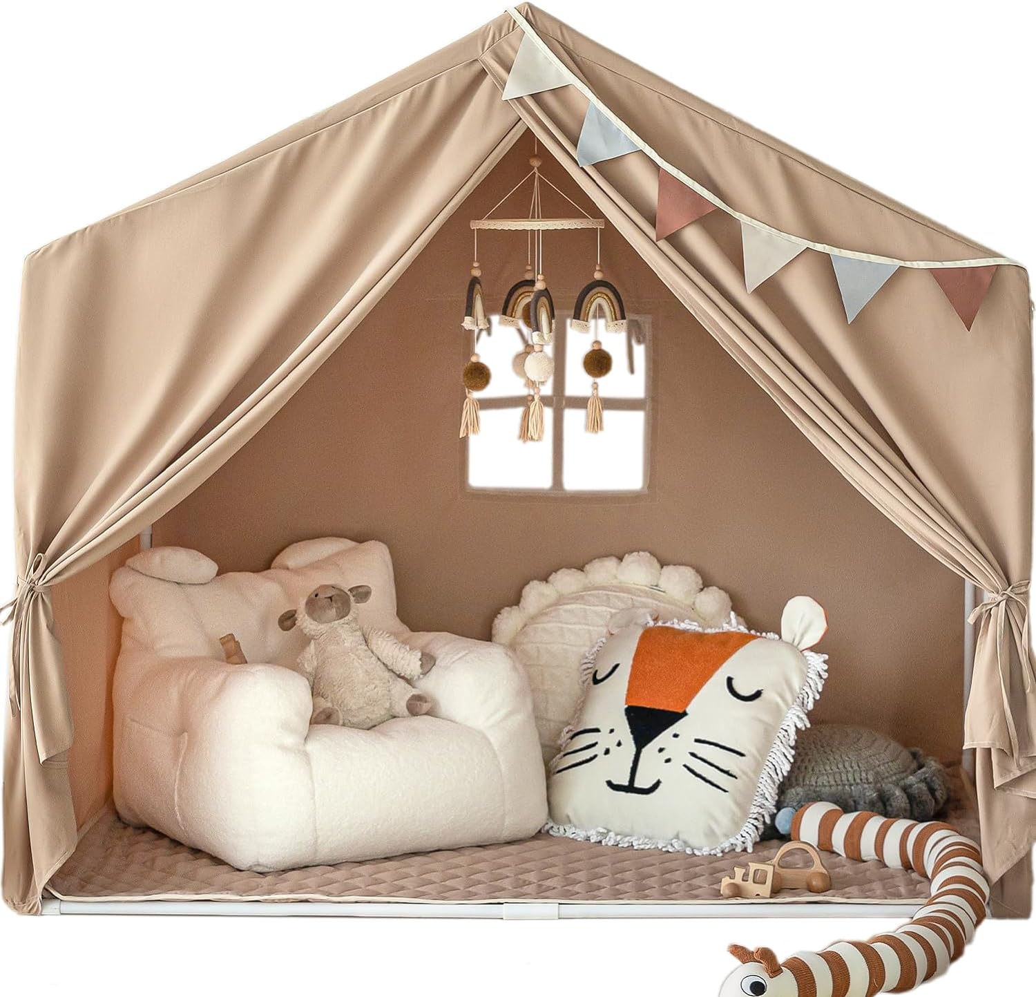 Kids Play Tent - Large Indoor Castle Playhouse for Girls and Boys-Toppalletfly