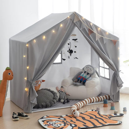 Kids Play Tent - Large Indoor Castle Playhouse for Girls and Boys-Toppalletfly