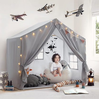 Kids Play Tent - Large Indoor Castle Playhouse for Girls and Boys-Toppalletfly