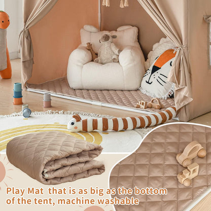Kids Play Tent - Large Indoor Castle Playhouse for Girls and Boys-Toppalletfly