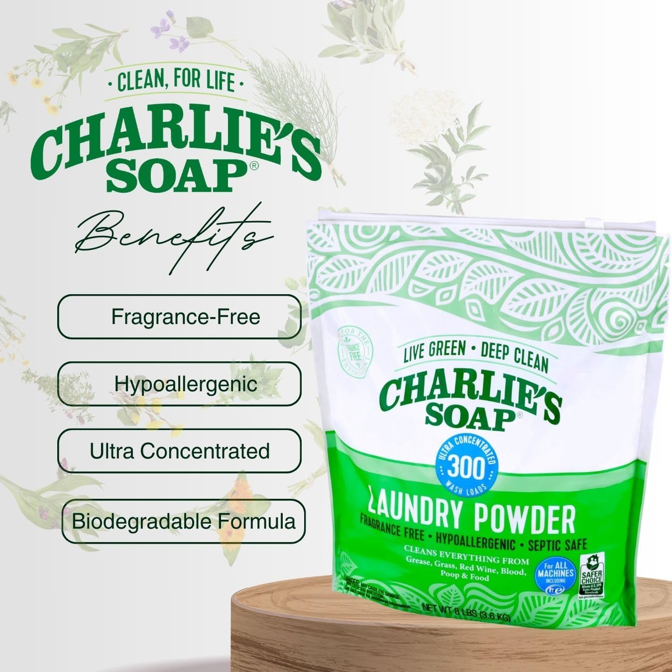 Laundry Powder, Hypoallergenic Deep Cleaning Washing Powder Detergent, Eco-Friendly, Safe, and Effective-Toppalletfly