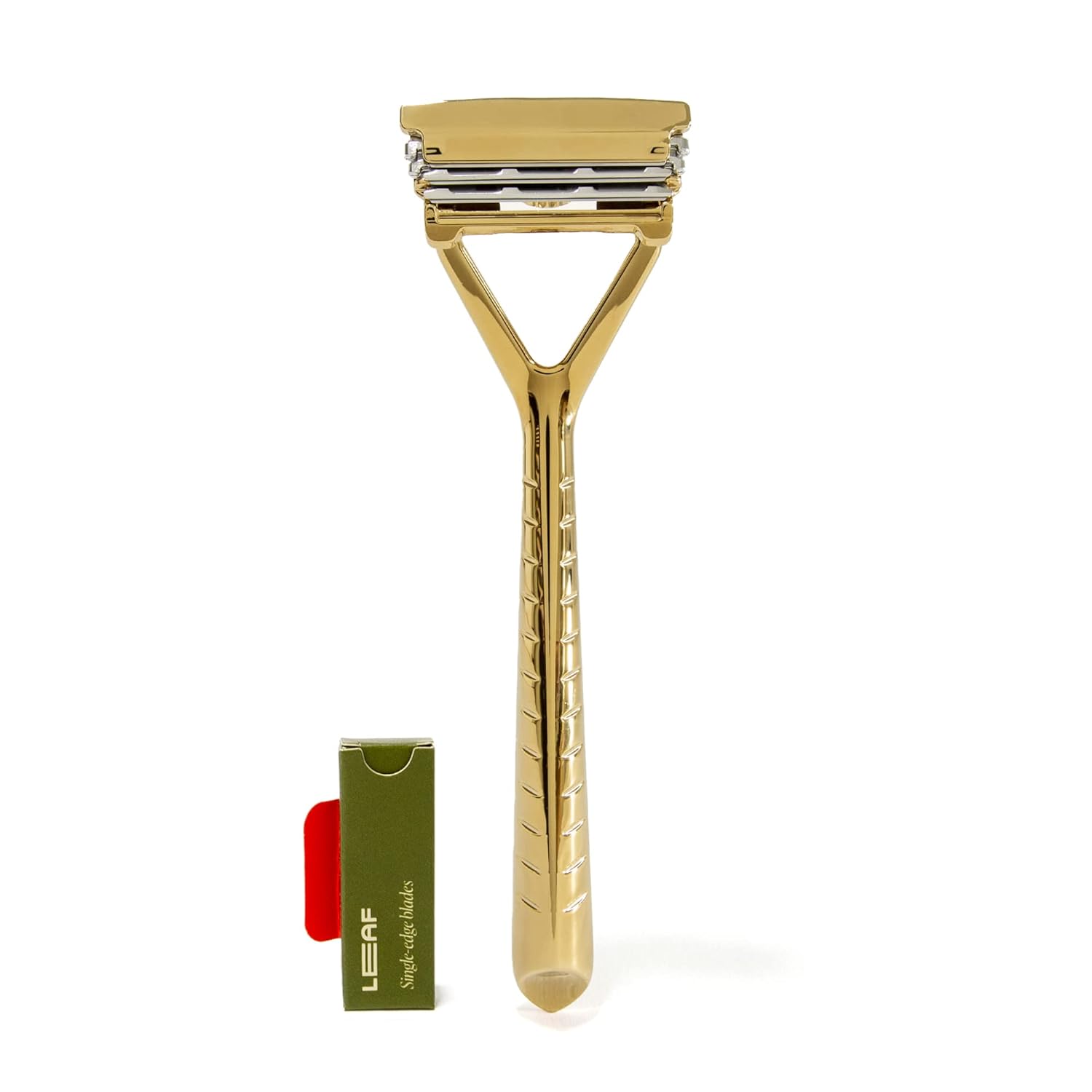 Leaf Razor, Eco - Friendly Razor for Women & Men, Multi - Blade, Pivoting Head Razor with Stainless Steel Blades - Toppalletfly