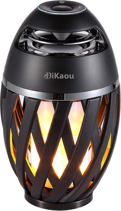 LED Flame Table Lamp with Bluetooth Speaker – Rechargeable Ambience Lantern for Patio & Home Decor, Perfect Gift for All Ages-Toppalletfly