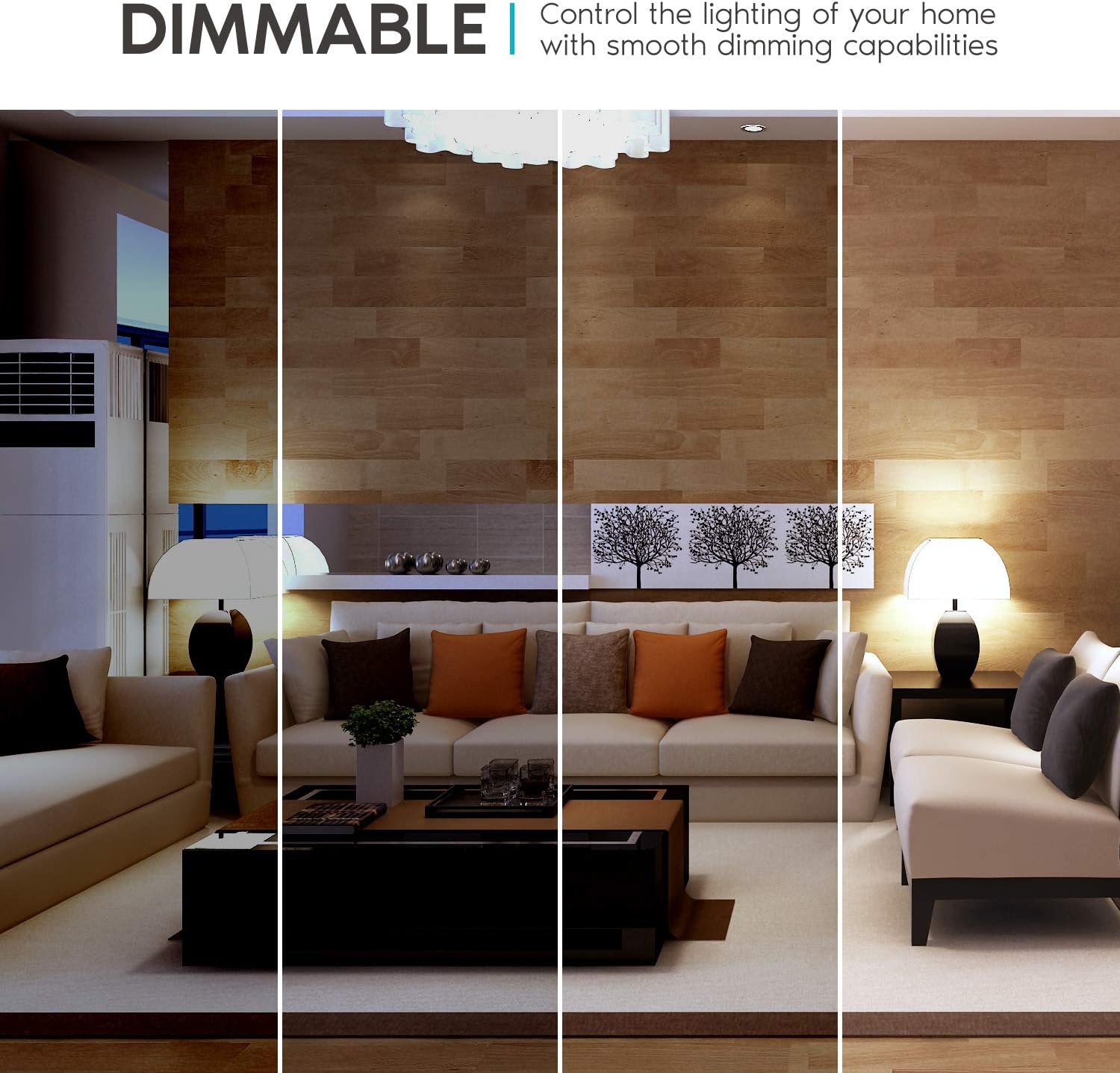 LED Light Bulbs 100 Watt Equivalent Dimmable, 4000K Cool White, 1600 Lumens, 24 Count-Toppalletfly