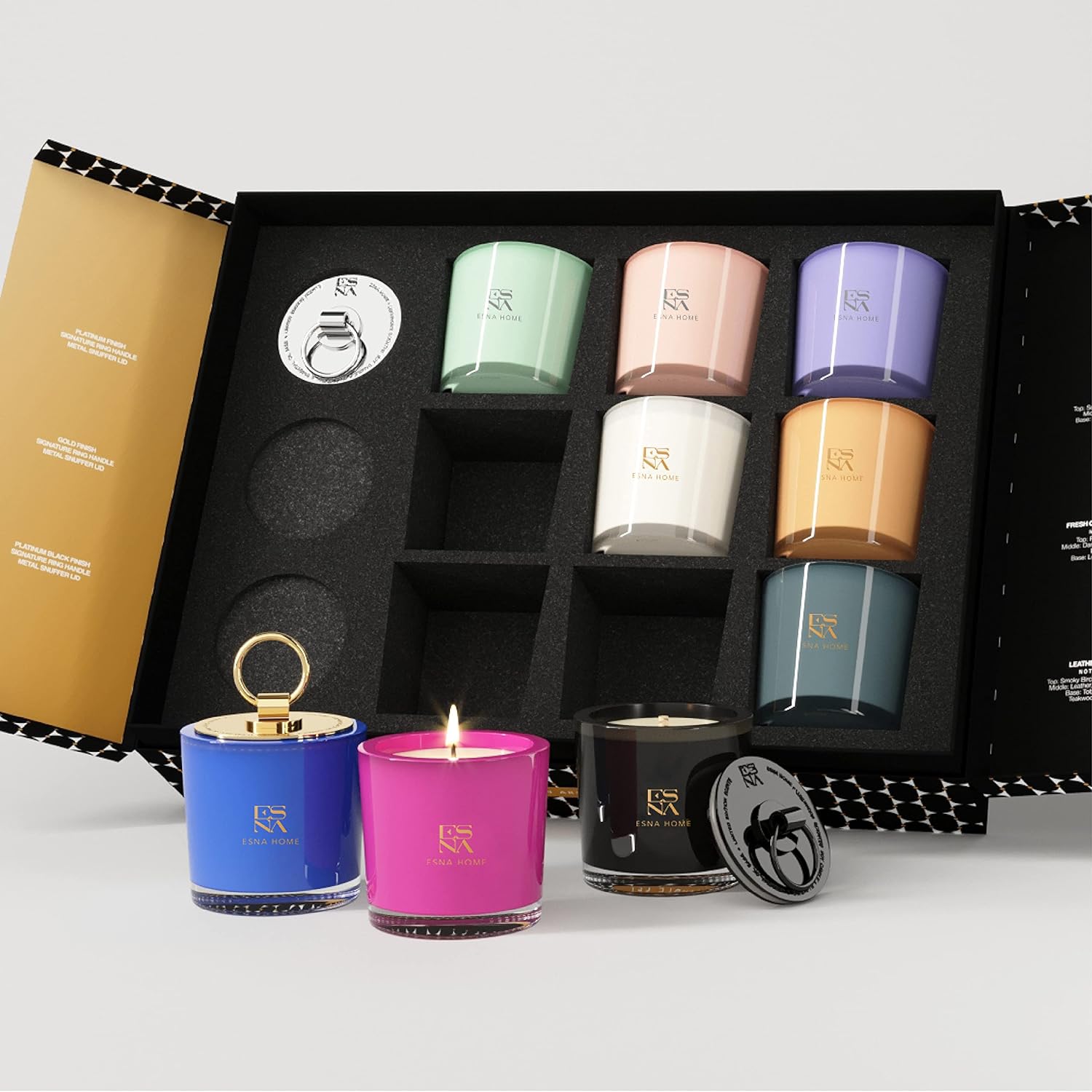 Luxury Scented Candle Set, Aromatherapy Gifts for Her, 4 All Natural Soy Candles-Toppalletfly