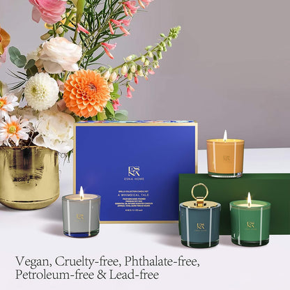 Luxury Scented Candle Set, Aromatherapy Gifts for Her, 4 All Natural Soy Candles-Toppalletfly