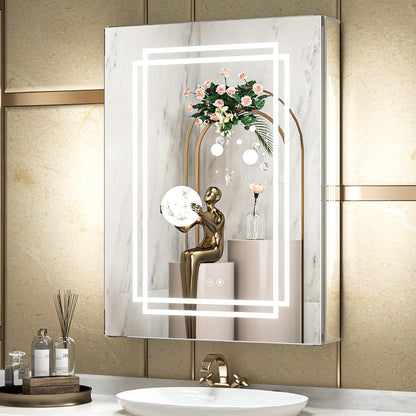 Medicine Cabinet Bathroom LED Vanity Mirror-Toppalletfly