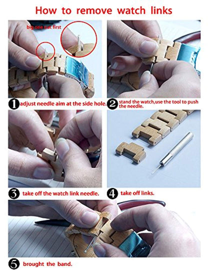 Men's Bamboo Wooden Watch Numeral Scale Large Face Quartz Watch Lightweight-Toppalletfly