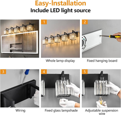 Modern Crystal Vanity Lights-Toppalletfly